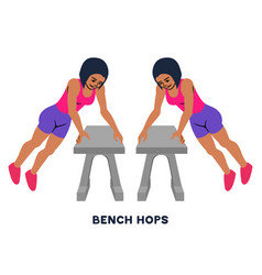 Bench Hops Box Jumps Jump Over Sport