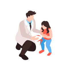 Child Gastroenterology Isometric Composition