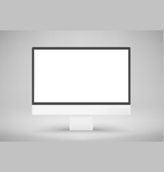 Modern Computer Monitor With Blank Screen 3d