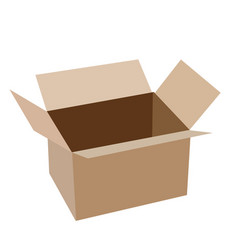 Open Cardboard Box For Moving Or For Sending