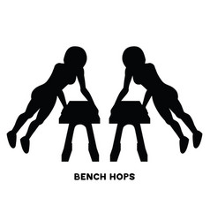 Bench Hops Box Jumps Jump Over Sport