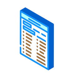 Test List Isometric Icon