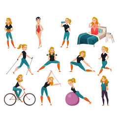 Healthy Lifestyle Icon Set