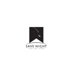 Save And Night Abstract Icon Logo