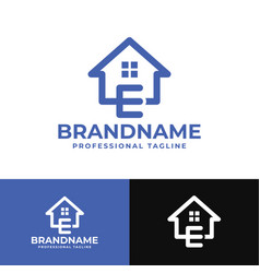 Letter E Home Logo Suitable For Any Business