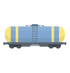 Fuel Tank Wagon Icon Cartoon Train Cargo