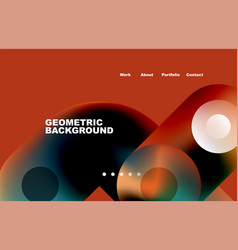 Website Landing Page Abstract Geometric Background