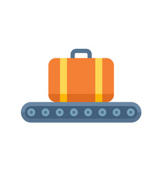 Luggage Line Icon Flat Airport Plane