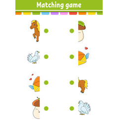 Matching Game Draw A Line Education Developing