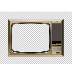 Retro Television Mock Up Isolate On Transparent