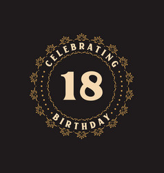 18 Birthday Celebration Greetings Card For