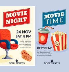 Movie Night Best Films Booking Tickets Banners