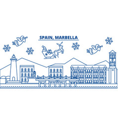 Spain Marbella Winter City Skyline Merry