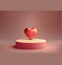 Valentines Day Podium Mockup Showcase Love In 3d