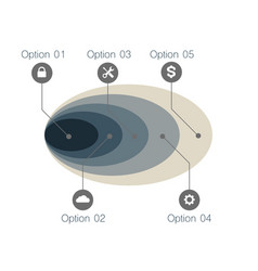 Five Overlapping Ovals Infographic Template