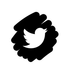 Twitter Social Media Icon Abstract Symbol