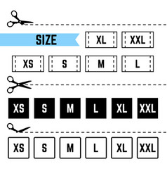 Clothing Sizes Labels Symbols Xs S M L Xl Xxl