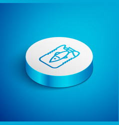 Isometric Line Stop Ocean Plastic Pollution Icon