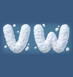 Snowy Letters V W