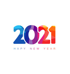 2021 Colorful Facet Numbers