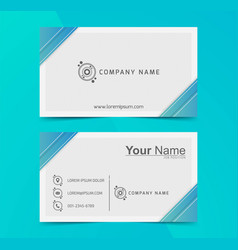 Abstract Gradient Visit Card Or Business Card