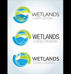 Circular Wetlands Logo Design