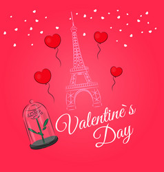 Valentines Day Card Eiffel Tower