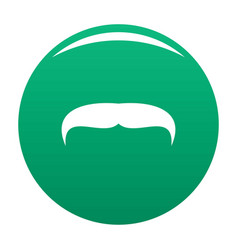 Villainous Mustache Icon Green