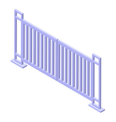 Automatic Gate Factory Icon Isometric Style