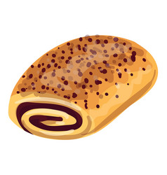 Bakery Candy Roll Icon Cartoon Cream