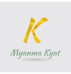 Golden Symbol Of Myanma Kyat