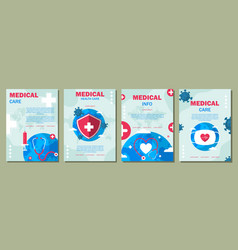 Set Of Medical Care For A Poster Banner Cover