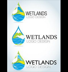 Circular Wetlands Logo Design