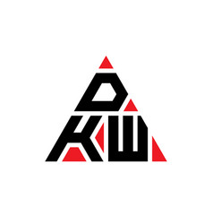 Dkw Triangle Letter Logo Design With Triangle