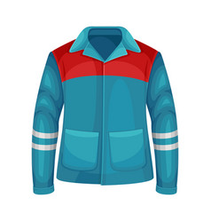 Blue Jacket With Long Sleeves Pocket