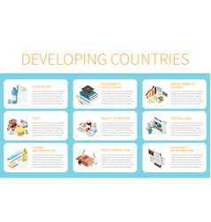 Developing Countries Infographics Layout