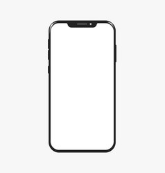 Realistic Notch Smartphone Glossy Frame Mockup