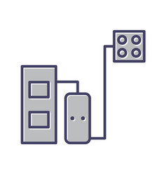 Unique Solid Fuel Boiler Line Icon