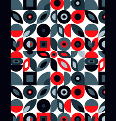 Geometric Abstract Retro Cover In Bauhaus Style