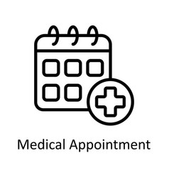 Medical Appointment Outline Icon Design Il