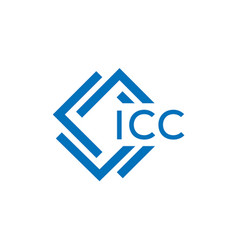 Icc Letter Logo Design On White Background