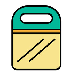 Lunch Package Icon Color Outline