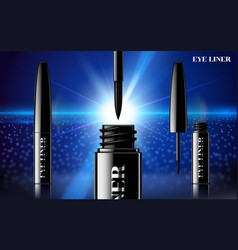 Glamour Eyeliner Ads Curling Blank Streamline