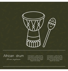 Logo African Drum For Religion