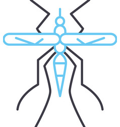 Mosquito Line Icon Outline Symbol