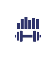 Workout Icon With A Graph