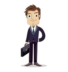 Businessman Holding Office Bag High Quality