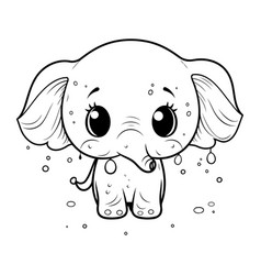 Cute Baby Elephant Coloring Book For Children