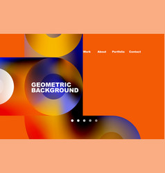 Website Landing Page Abstract Geometric Background