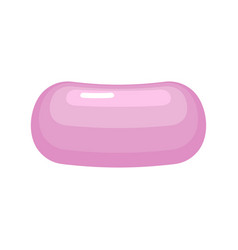 Pink Soap Piece Isolated Lather